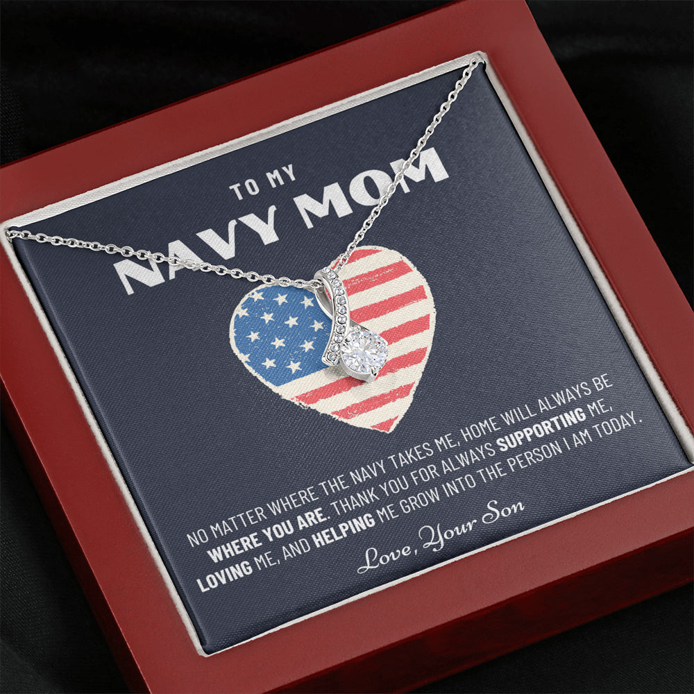 Military Mom Gift, Navy Mom Mothers Day, Navy Mom Gift, Deployment Gift, Navy Mom Necklace from Son, Military, Deploy Gift, Best Navy Mom