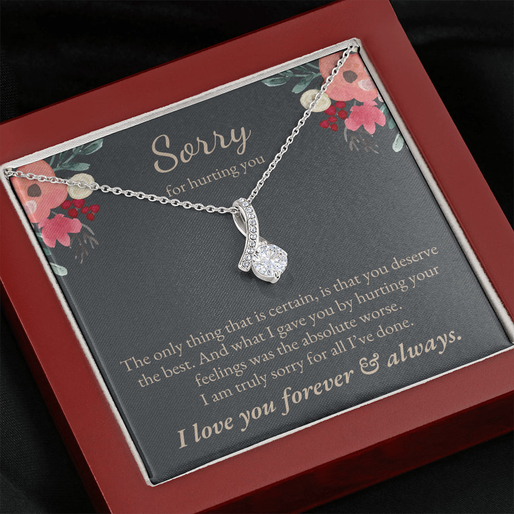 Sorry for hurting you