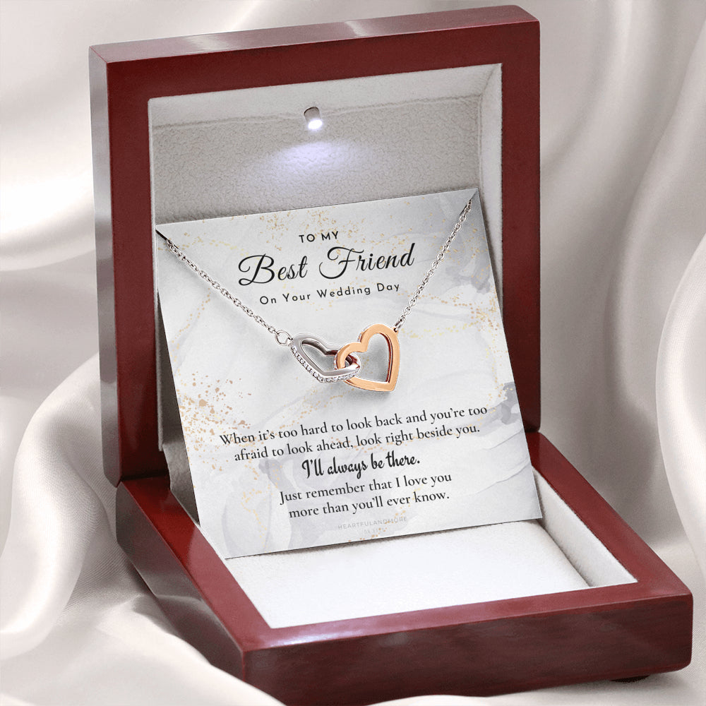 Best Friend Gift on Her Wedding Day, Best Friend to Bride Necklace, Best Friend Gift to Bride, Bride Gift From Maid of Honor, To My Best Friend