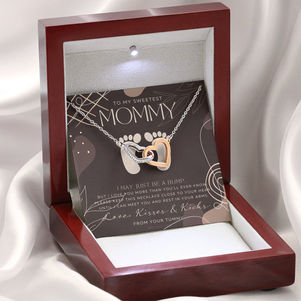 Baby shower gift | New Mommy Necklace | Pregnant Wife Gift | I May Just Be A Bump But I Love You | To mummy from bump | To Mommy to be