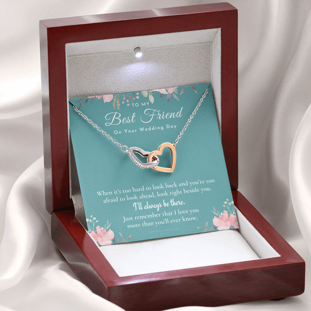 Best Friend Gift on Her Wedding Day, Best Friend to Bride Necklace, Best Friend Gift to Bride, Bride Gift From Maid of Honor, To My Best Friend