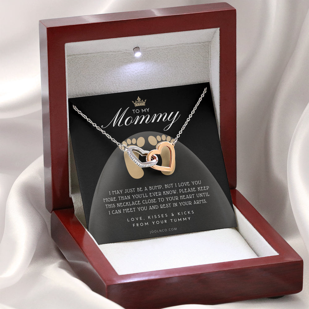 Mom to be gift | New Mommy Gift Necklace | Pregnant Wife Gift | I May Just Be A Bump But I Love You | To mummy from bump | To Mommy to be