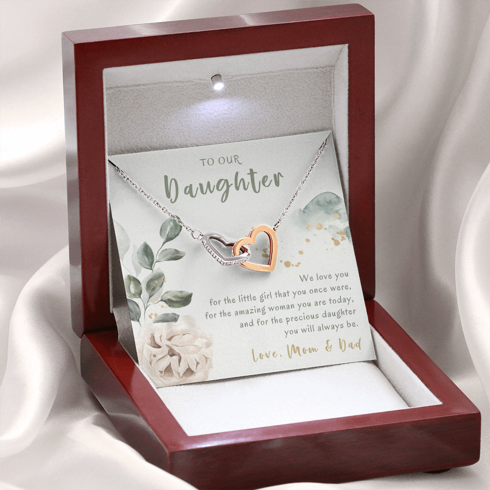 Necklace Gift For Daughter From Parents, Daughter Necklace From Mom And Dad, Daughter Gift From Parents, Necklace For Daughter