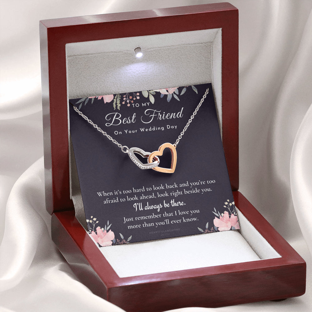 Best Friend Gift on Her Wedding Day, Best Friend to Bride Necklace, Best Friend Gift to Bride, Bride Gift From Maid of Honor, To My Best Friend