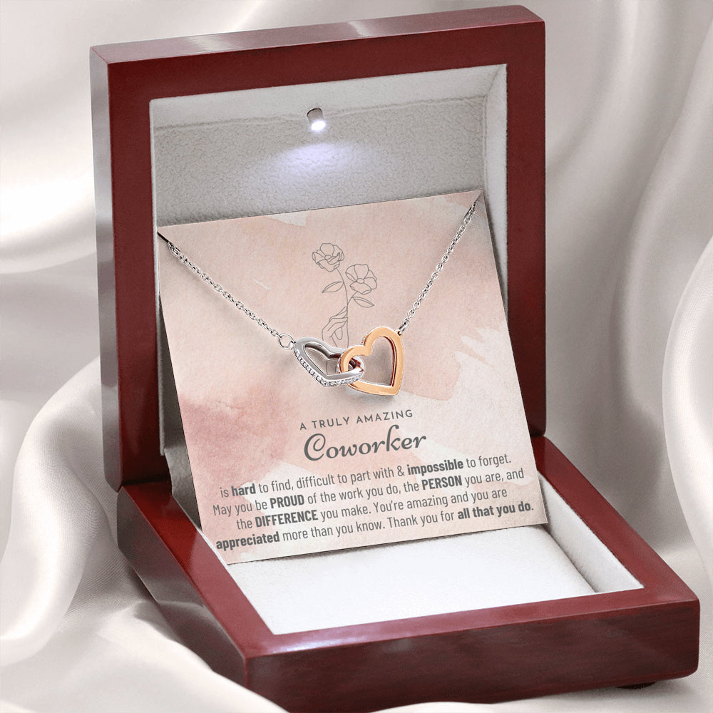 Thank You Gift, Appreciation Gift, Thank You Necklace, Leaving Job Gift for Coworker