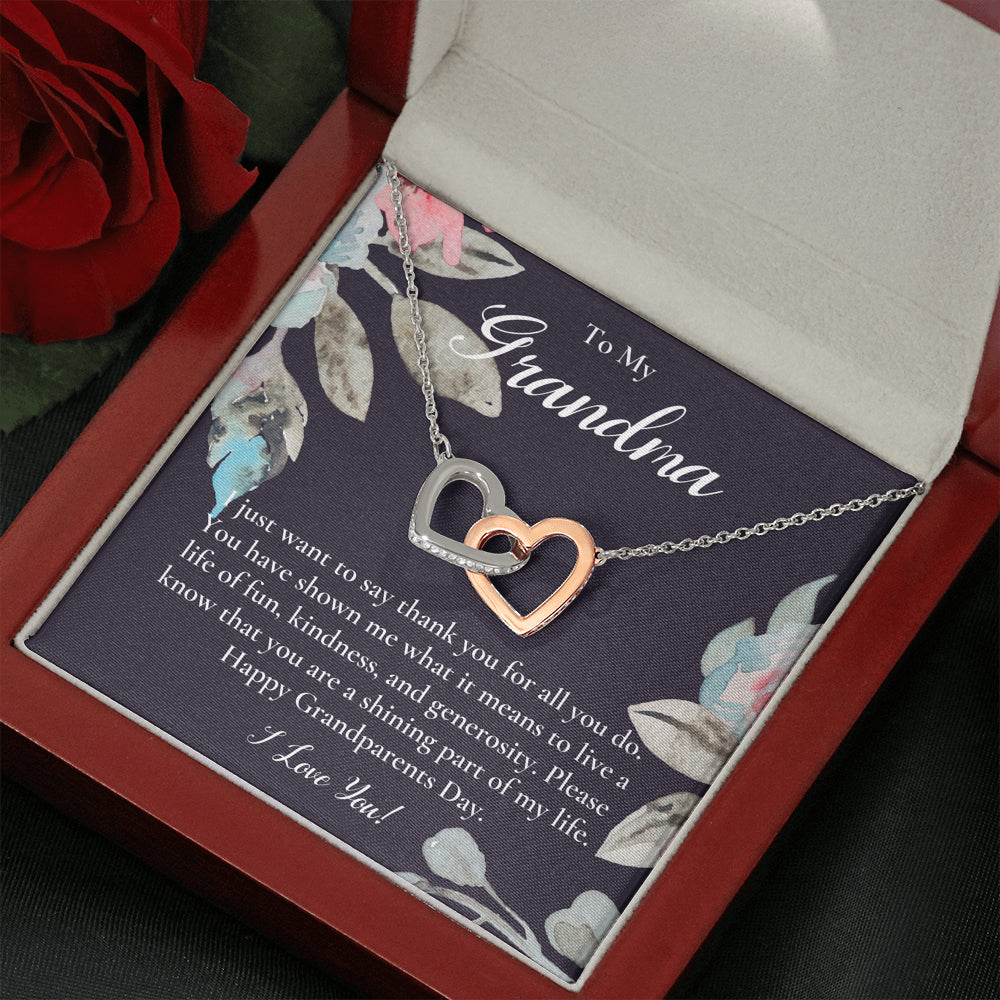 Gift For Grandma Necklace, Grandmother Birthday Gift From Granddaughter/Grandson, To My Grandma Necklace Gift, Grandmother Gift, Grandparents Day Gift
