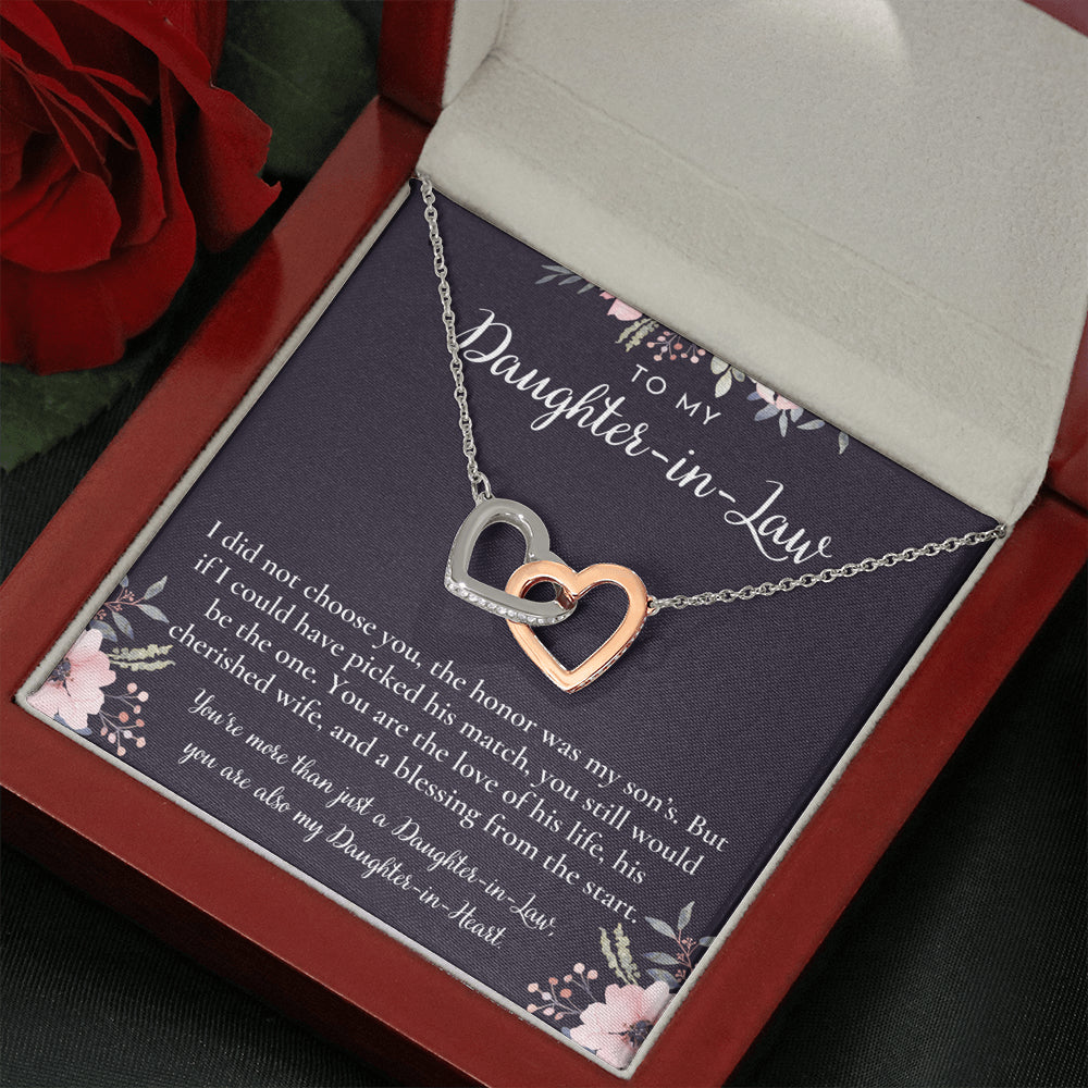 Daughter-In-Law Gift Necklace, Wedding Gift, Jewelry From Mother-In Law, Gift for Bride, Daughter-In-Heart