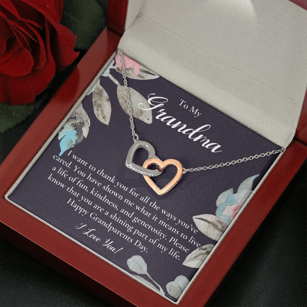 Gift For Grandma Necklace, Grandmother Birthday Gift From Granddaughter/Grandson, To My Grandma Necklace Gift, Grandmother Gift, Grandparents Day Gift