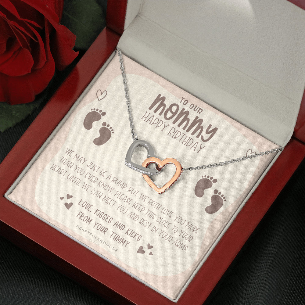 Twin Bump To Mom, New Mom Birthday, Birthday Gift for Twin Mom from Bump, Pregnant Wife Birthday Gift, Jewelry For Pregnant Wife, Expecting Wife Birthday