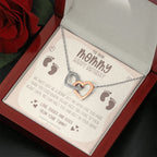 Twin Bump To Mom, New Mom Birthday, Birthday Gift for Twin Mom from Bump, Pregnant Wife Birthday Gift, Jewelry For Pregnant Wife, Expecting Wife Birthday