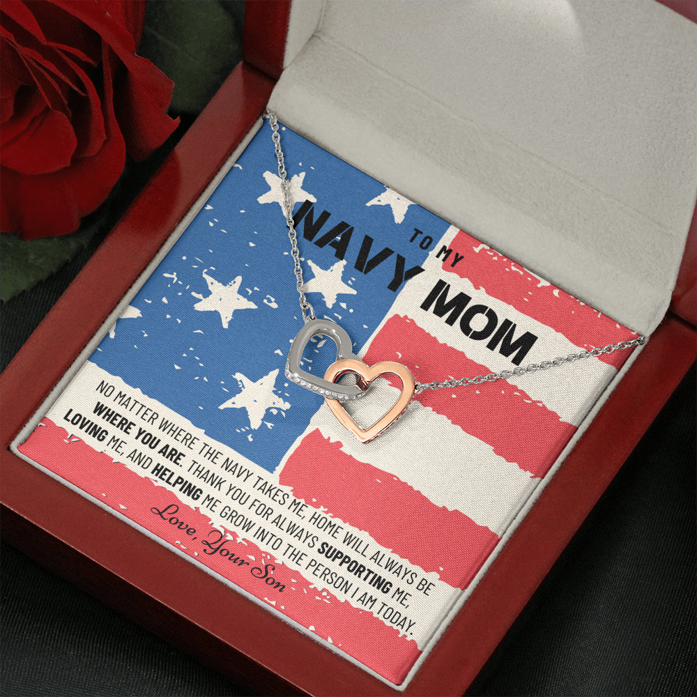 Military Mom Gift, Navy Mom Mothers Day, Navy Mom Gift, Deployment Gift, Navy Mom Necklace from Son, Military, Deploy Gift, Best Navy Mom
