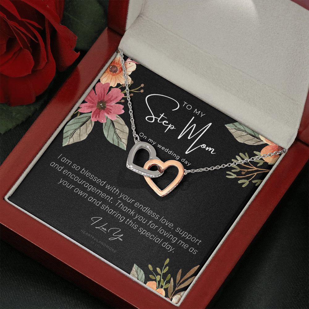 Stepmom Wedding Gift, Bride to Stepmom Necklace, To My Stepmom on My Wedding Day, Wedding Day Gift to Stepmom From Stepdaughter