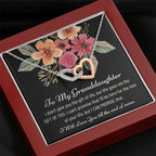 To My Granddaughter, Christmas Gift for Granddaughter, Christmas Present for Granddaughter, Necklace Gift for Granddaughter From Grandma