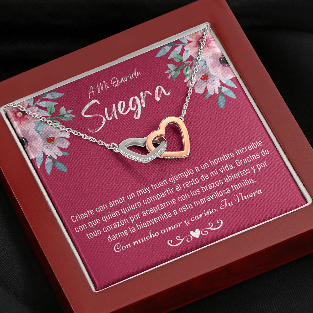 Suegra Necklace Gift, Spanish Mother In Law Gift from Daughter In Law, Regalo Para Mi Suegra, Nuera A Suegra Cumpleaños De La Suegra, Jewelry