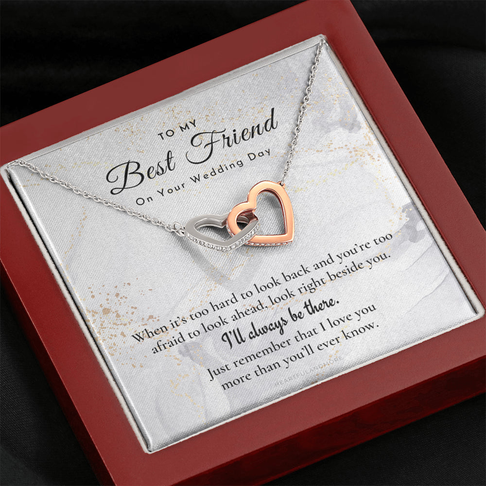 Best Friend Gift on Her Wedding Day, Best Friend to Bride Necklace, Best Friend Gift to Bride, Bride Gift From Maid of Honor, To My Best Friend