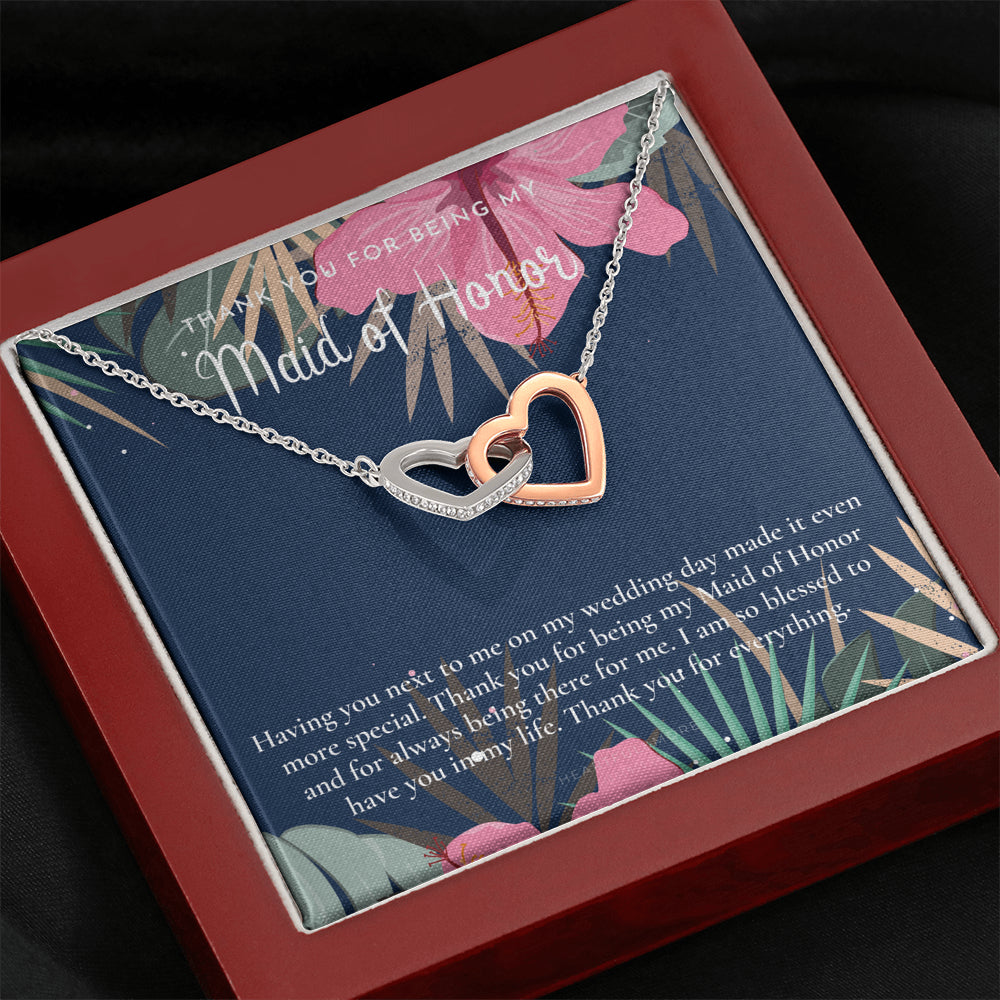 Maid of Honor Thank You Gift From Bride, Bridesmaid Gift, Maid of Honor Gift Necklace, Matron of Honor Gift, Thank You Gift From Bride