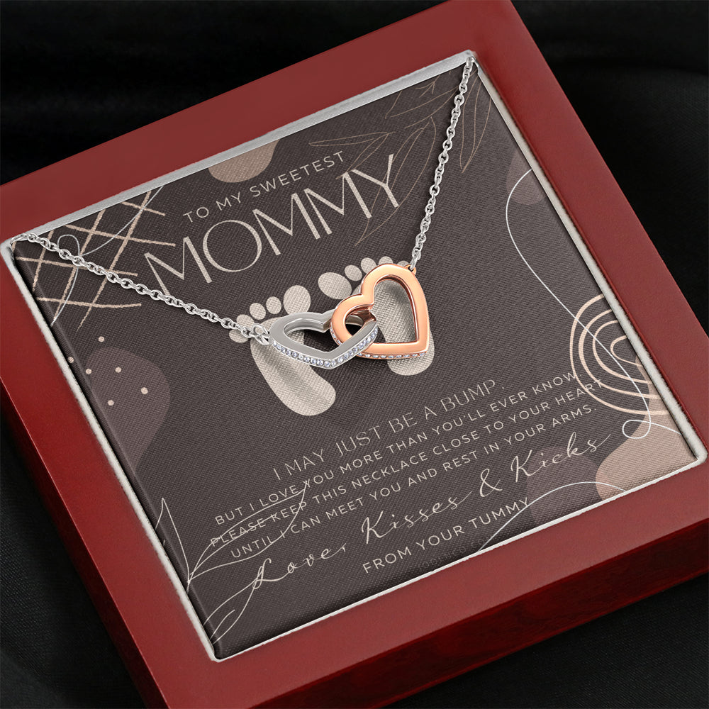 Baby shower gift | New Mommy Necklace | Pregnant Wife Gift | I May Just Be A Bump But I Love You | To mummy from bump | To Mommy to be