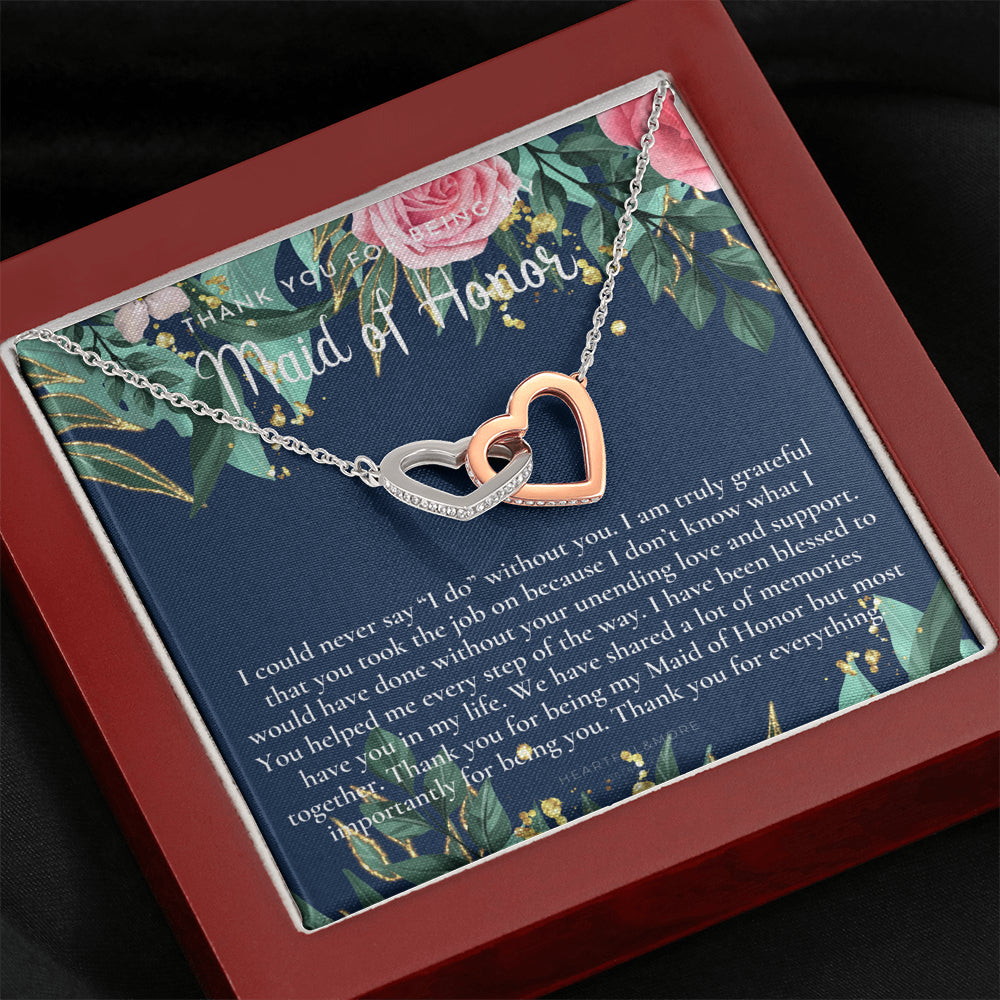 Maid of Honor Thank You Gift From Bride, Bridesmaid Gift, Maid of Honor Gift Necklace, Matron of Honor Gift, Thank You Gift From Bride