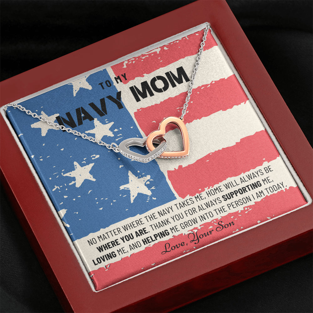 Military Mom Gift, Navy Mom Mothers Day, Navy Mom Gift, Deployment Gift, Navy Mom Necklace from Son, Military, Deploy Gift, Best Navy Mom