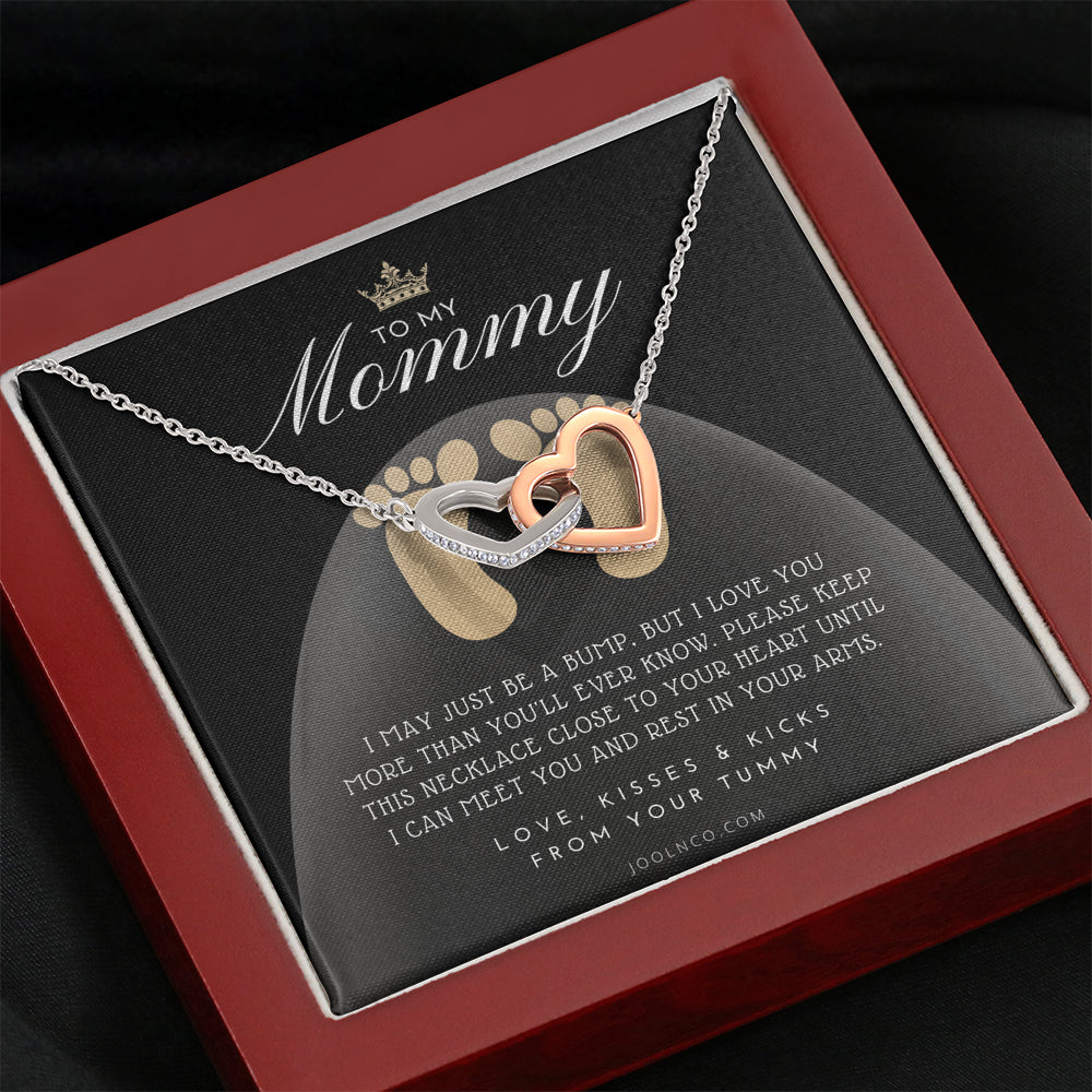 Mom to be gift | New Mommy Gift Necklace | Pregnant Wife Gift | I May Just Be A Bump But I Love You | To mummy from bump | To Mommy to be