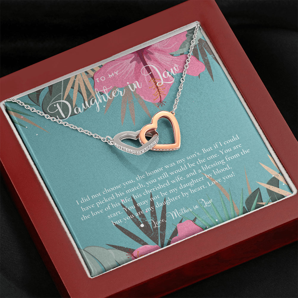 Daughter-In-Law Gift Necklace, Wedding Gift, Jewelry From Mother-In Law, Gift for Bride, Daughter-In-Heart