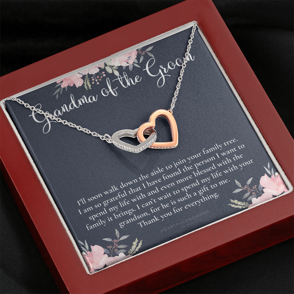 Grandmother of the Groom Gift Necklace, Grandma Wedding Gift, Nana, Bridal Shower, Rehearsal Dinner, Thank You Gift