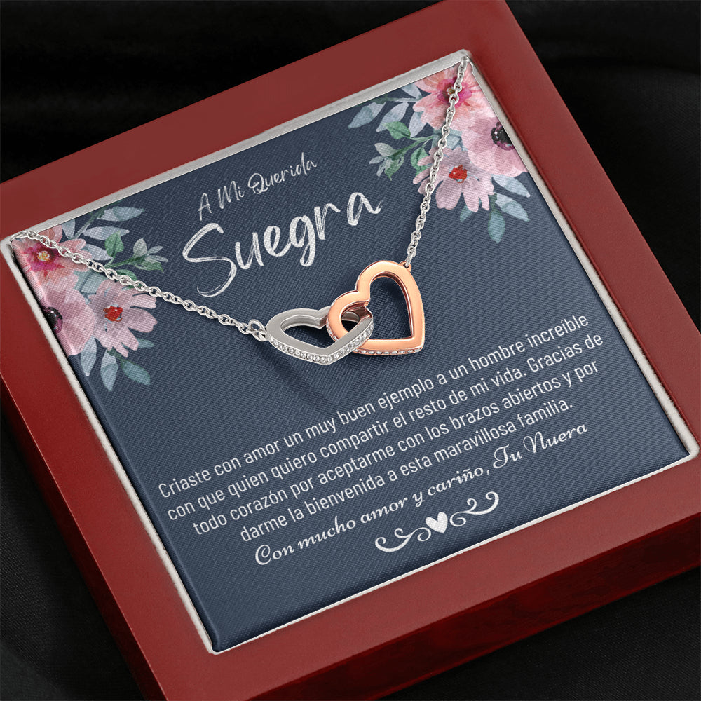 Suegra Necklace Gift, Spanish Mother In Law Gift from Daughter In Law, Regalo Para Mi Suegra,Nuera A Suegra Cumpleaños De La Suegra,Jewelry