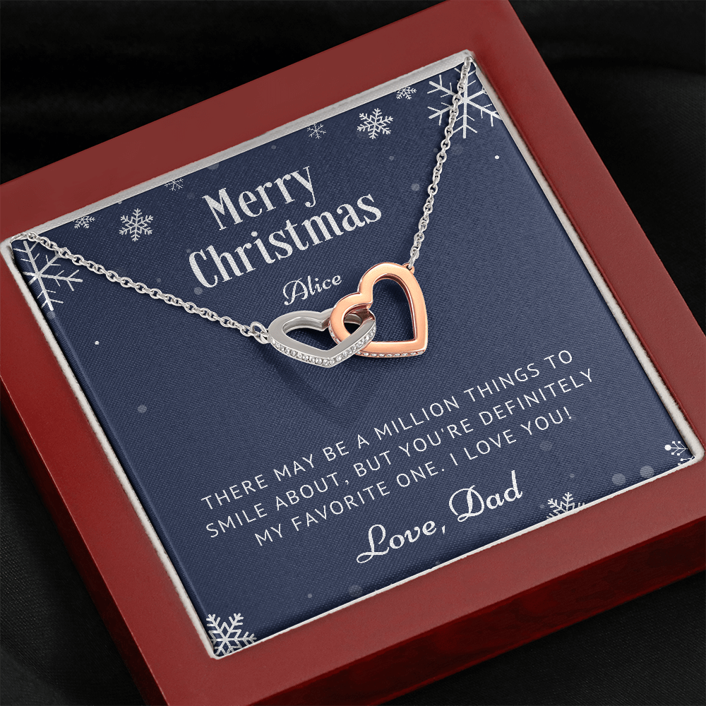 Personalized Christmas Gift for Daughter from Dad, Necklace Gift for Daughter, Daughter Christmas Gifts Ideas, Daughter Presents, Jewelry