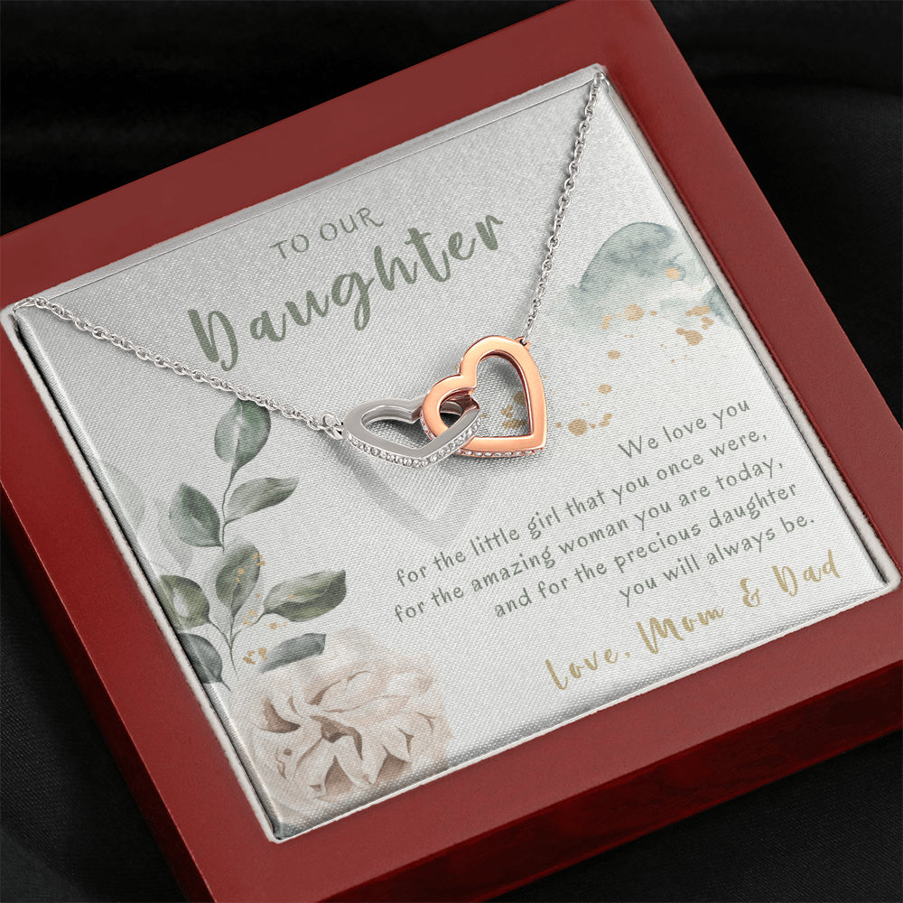 Necklace Gift For Daughter From Parents, Daughter Necklace From Mom And Dad, Daughter Gift From Parents, Necklace For Daughter