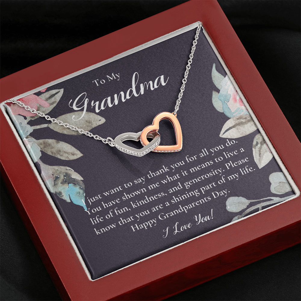Gift For Grandma Necklace, Grandmother Birthday Gift From Granddaughter/Grandson, To My Grandma Necklace Gift, Grandmother Gift, Grandparents Day Gift