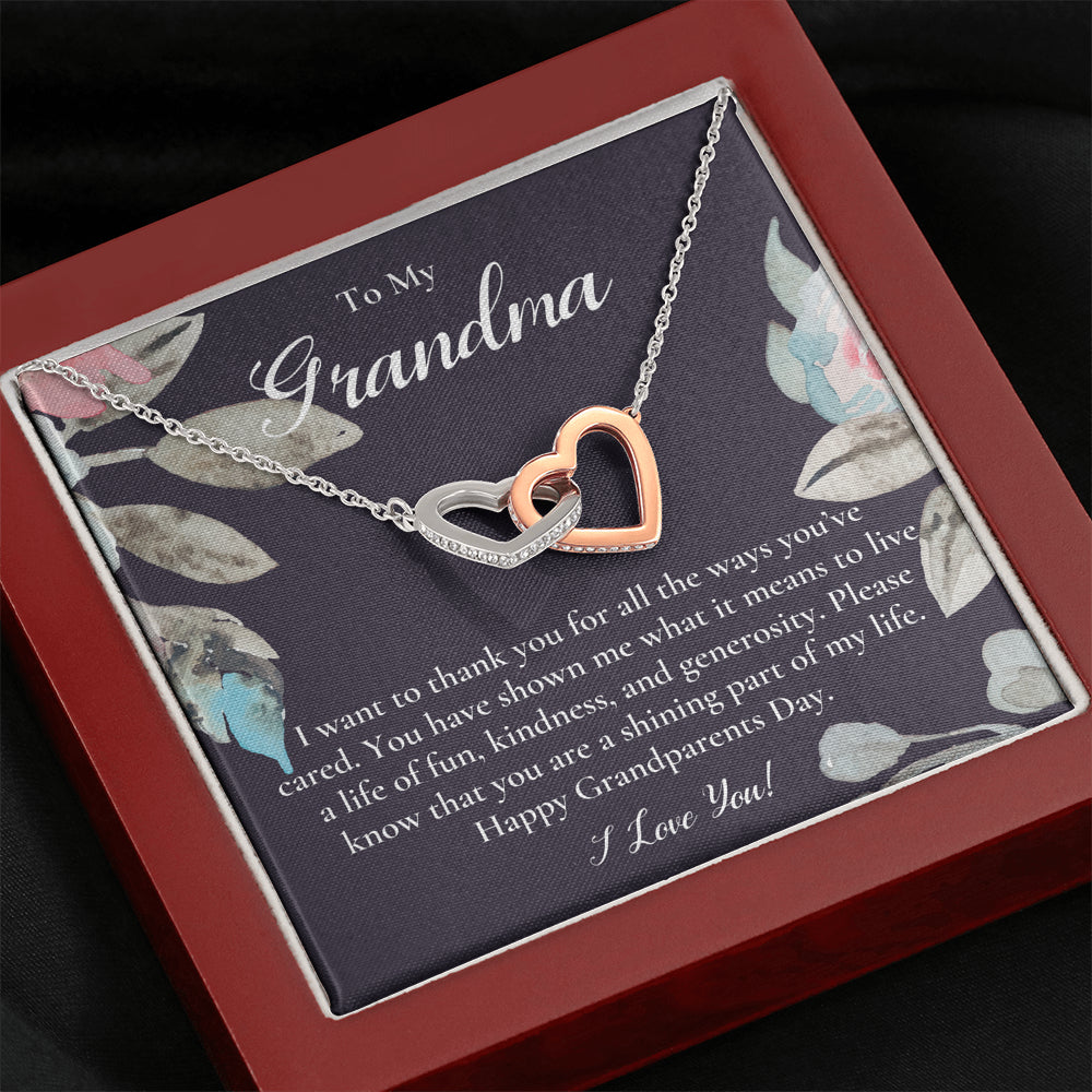 Gift For Grandma Necklace, Grandmother Birthday Gift From Granddaughter/Grandson, To My Grandma Necklace Gift, Grandmother Gift, Grandparents Day Gift