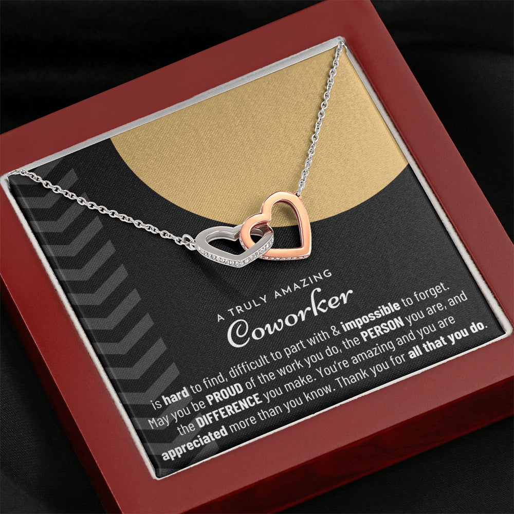 Thank You Gift, Appreciation Gift, Thank You Necklace, Leaving Job Gift for Coworker