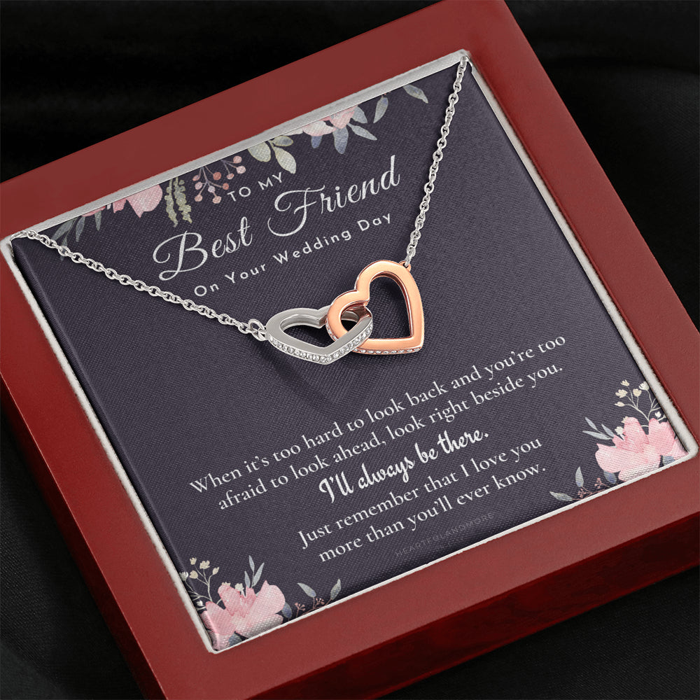 Best Friend Gift on Her Wedding Day, Best Friend to Bride Necklace, Best Friend Gift to Bride, Bride Gift From Maid of Honor, To My Best Friend