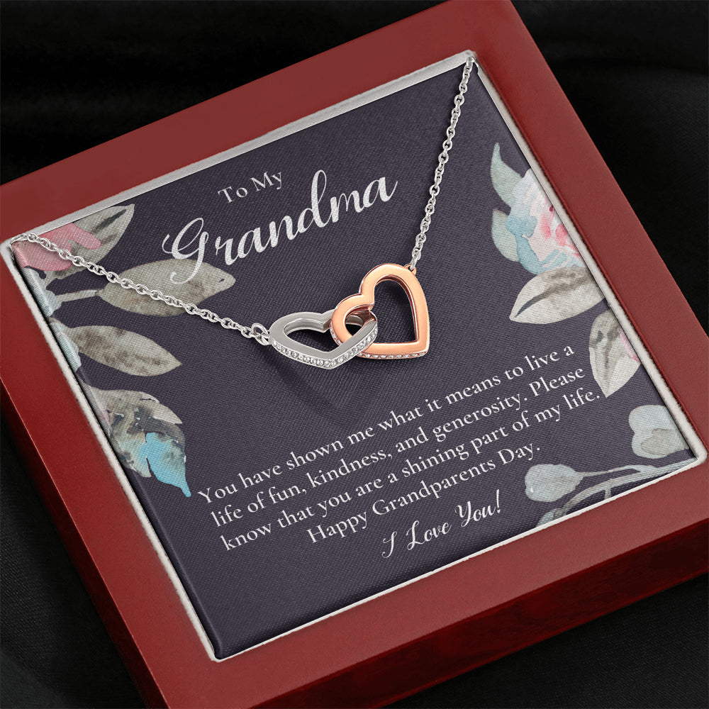 Gift For Grandma Necklace, Grandmother Birthday Gift From Granddaughter/Grandson, To My Grandma Necklace Gift, Grandmother Gift, Grandparents Day Gift