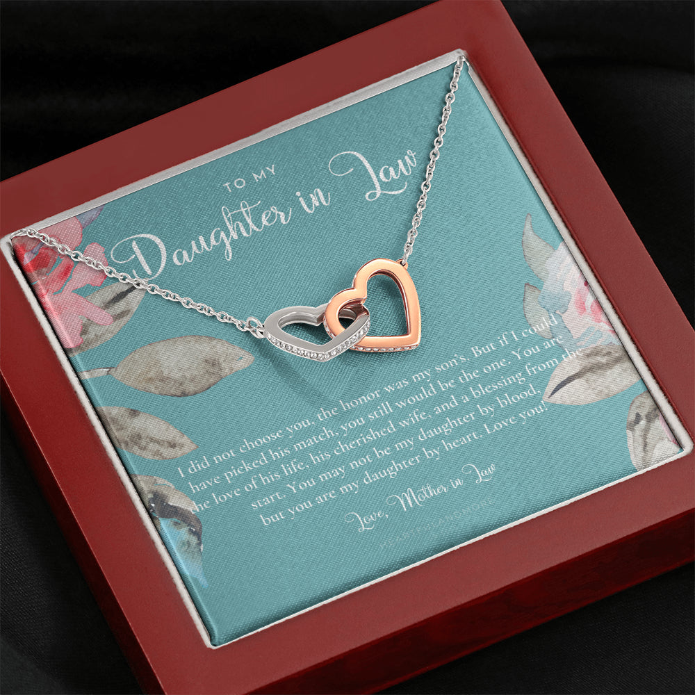 Daughter-In-Law Gift Necklace, Wedding Gift, Jewelry From Mother-In Law, Gift for Bride, Daughter-In-Heart
