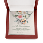 To My Granddaughter, Granddaughter Necklace For Christmas, Christmas Gift for Granddaughter