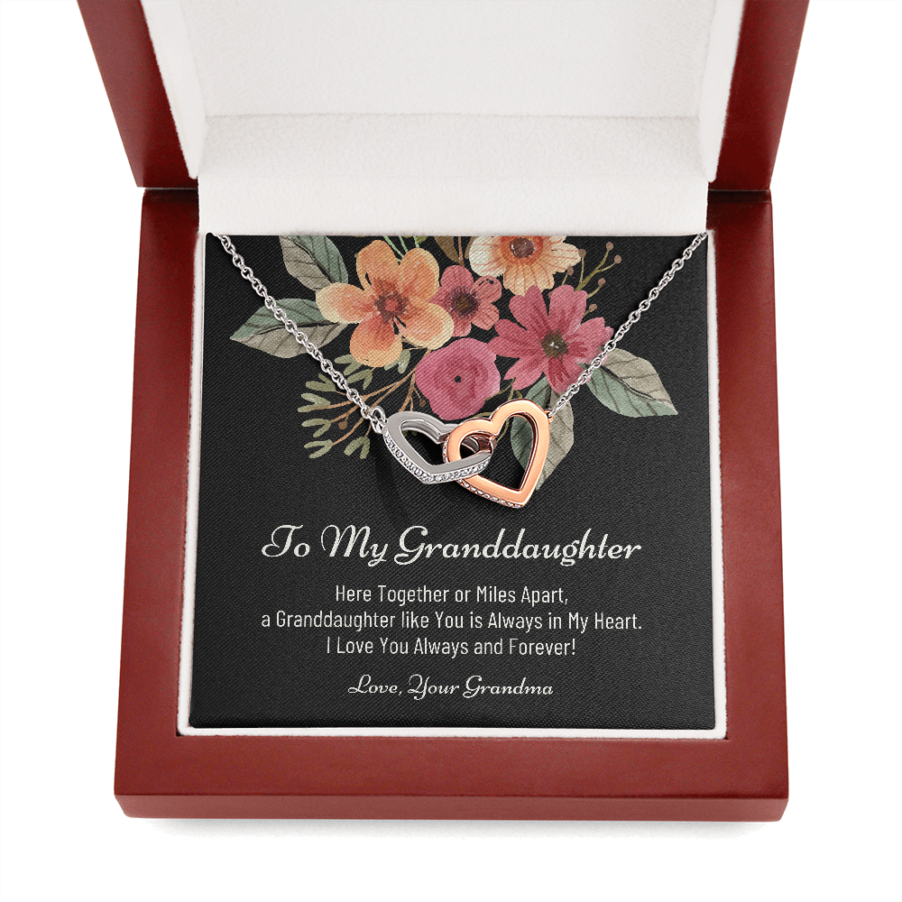 To My Granddaughter, Granddaughter Necklace For Christmas, Christmas Gift for Granddaughter