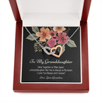 To My Granddaughter, Granddaughter Necklace For Christmas, Christmas Gift for Granddaughter