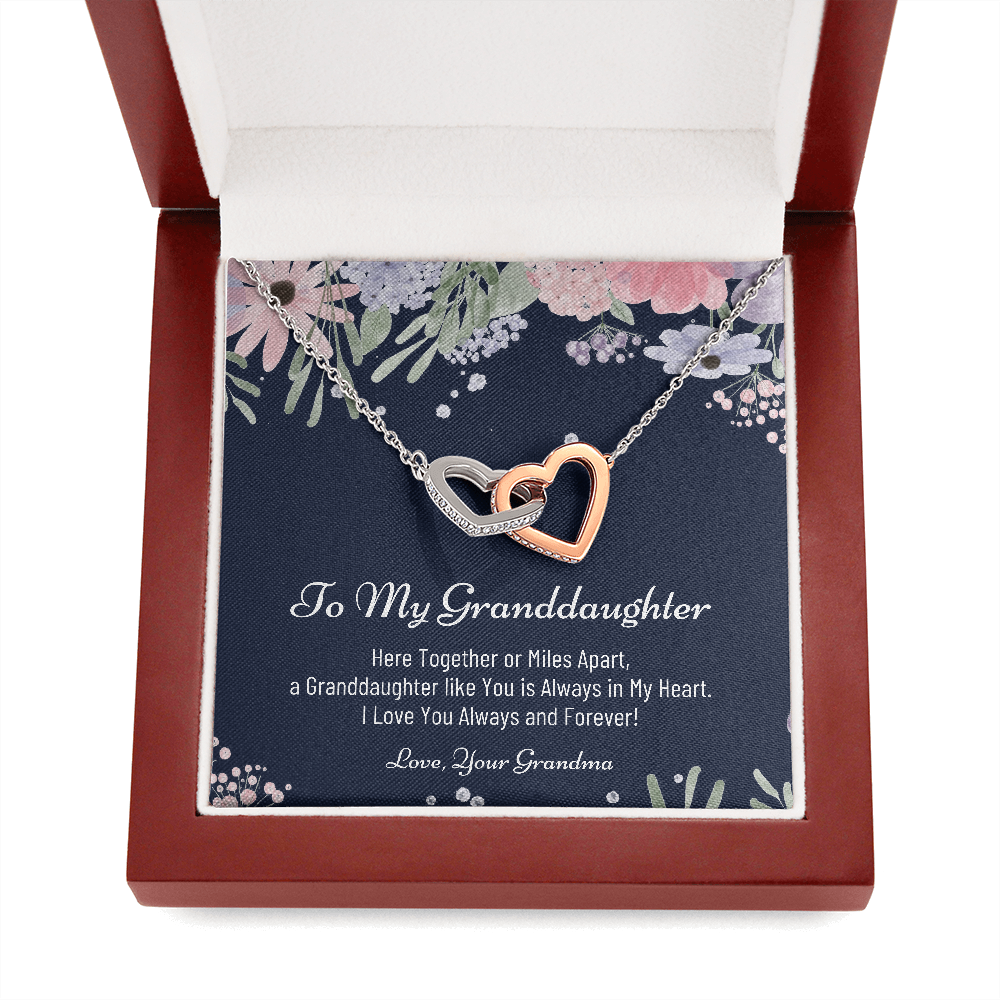 To My Granddaughter, Granddaughter Necklace For Christmas, Christmas Gift for Granddaughter