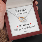 Girlfriend Proposal Ideas, Will You Be My Girlfriend Gift, Asking Out Girlfriend, Will You Be My Girlfriend Proposal Necklace