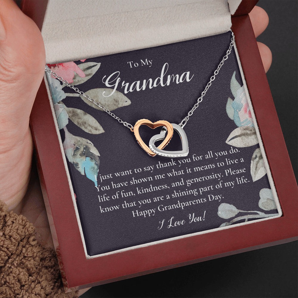 Gift For Grandma Necklace, Grandmother Birthday Gift From Granddaughter/Grandson, To My Grandma Necklace Gift, Grandmother Gift, Grandparents Day Gift