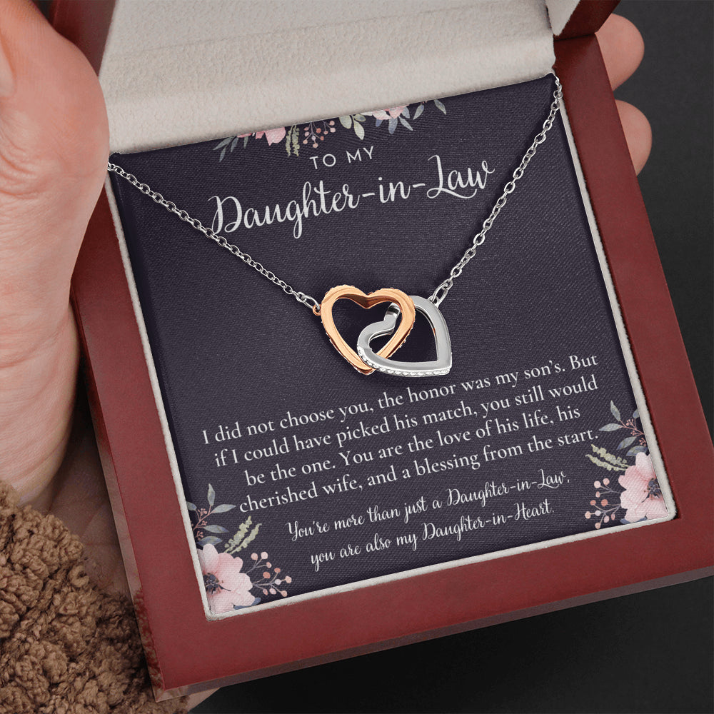 Daughter-In-Law Gift Necklace, Wedding Gift, Jewelry From Mother-In Law, Gift for Bride, Daughter-In-Heart
