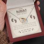 Twin Bump To Mom, New Mom Birthday, Birthday Gift for Twin Mom from Bump, Pregnant Wife Birthday Gift, Jewelry For Pregnant Wife, Expecting Wife Birthday