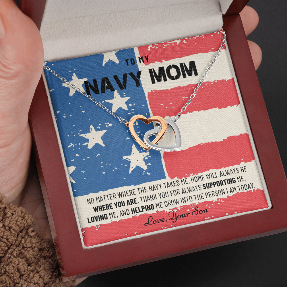 Military Mom Gift, Navy Mom Mothers Day, Navy Mom Gift, Deployment Gift, Navy Mom Necklace from Son, Military, Deploy Gift, Best Navy Mom