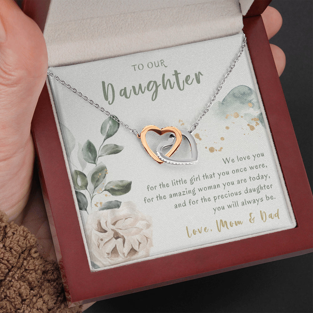 Necklace Gift For Daughter From Parents, Daughter Necklace From Mom And Dad, Daughter Gift From Parents, Necklace For Daughter