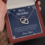 Personalized Christmas Gift for Daughter from Dad, Necklace Gift for Daughter, Daughter Christmas Gifts Ideas, Daughter Presents, Jewelry