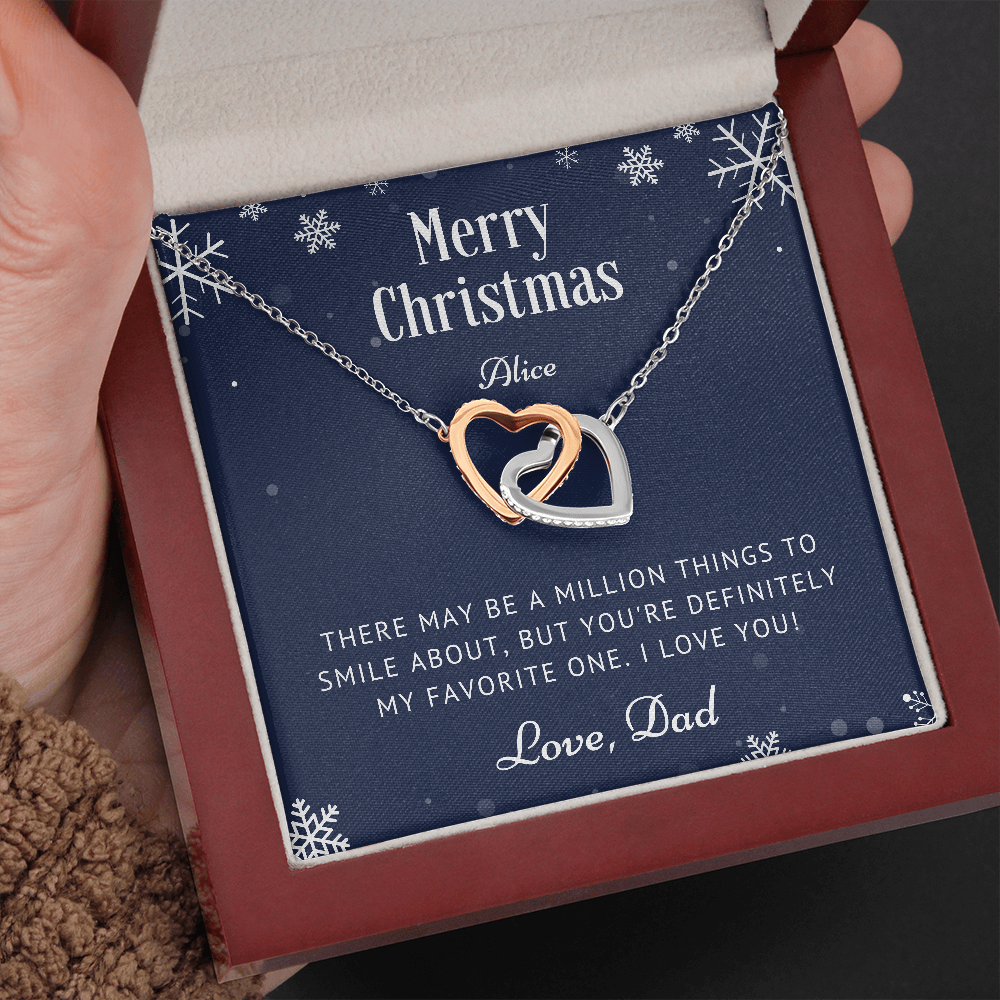Personalized Christmas Gift for Daughter from Dad, Necklace Gift for Daughter, Daughter Christmas Gifts Ideas, Daughter Presents, Jewelry