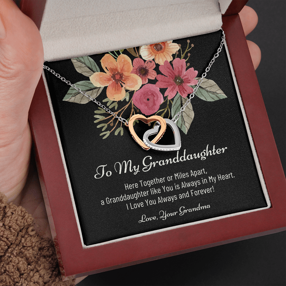 To My Granddaughter, Granddaughter Necklace For Christmas, Christmas Gift for Granddaughter