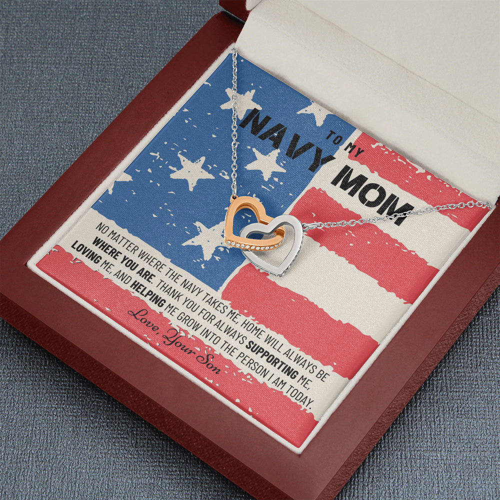 Military Mom Gift, Navy Mom Mothers Day, Navy Mom Gift, Deployment Gift, Navy Mom Necklace from Son, Military, Deploy Gift, Best Navy Mom