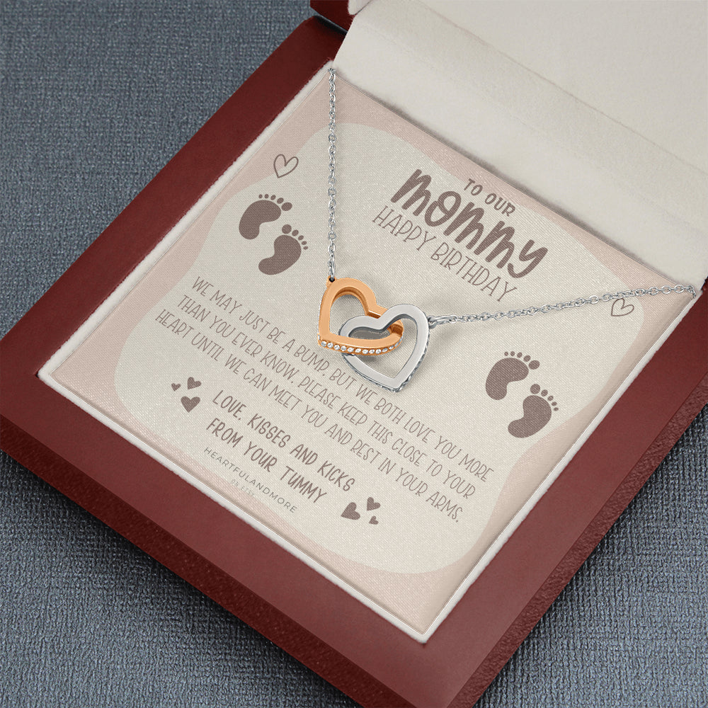 Twin Bump To Mom, New Mom Birthday, Birthday Gift for Twin Mom from Bump, Pregnant Wife Birthday Gift, Jewelry For Pregnant Wife, Expecting Wife Birthday